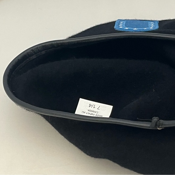 2001 Army Wool Military Beret With Blue Flash Patch Parkhurst Tag Size 7 1/4 - Picture 7 of 16